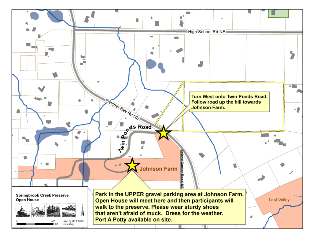 Open House Parking Map - Bainbridge Island Land Trust